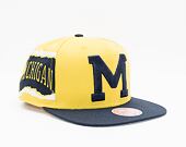 Kšiltovka Mitchell & Ness Jumbotron Snapback University Of Michigan Yellow / Navy