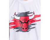 Triko New Era NBA Tear Graphic Tee Chicago Bulls White