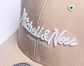 Kšiltovka Mitchell & Ness Pinscript Classic Red Branded Wheat