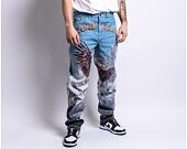 Kalhoty Karl Kani Small Signature Baggy Five Pocket Eagle Denim multicolor