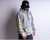Mikina Rip & Dip X-Nerm Hoodie Charcoal Mineral Wash