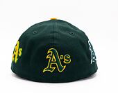 Kšiltovka New Era 59FIFTY MLB All over Logo LP Low Profile Oakland Athletics Dark Green