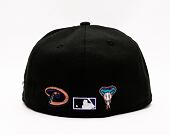 Kšiltovka New Era 59FIFTY MLB Team Color Split 5 Arizona Diamondbacks Black