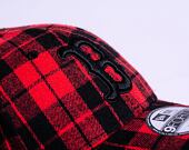 Kšiltovka New Era 9FORTY MLB Plaid  Boston Red Sox Scarlet Red