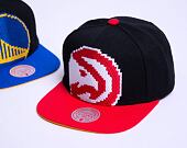 Kšiltovka Mitchell & Ness 8 BIT XL SNAPBACK ATLANTA HAWKS Black