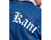Džínová Bunda Karl Kani Old English Denim Jacket dirty blue