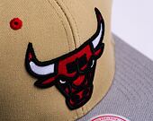 Kšiltovka Mitchell & Ness CLASSIC CANVAS SNAPBACK Chicago Bulls Tan