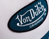 Kšiltovka Von Dutch Boston Trucker Cotton Twill White/White