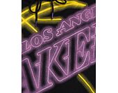 Mikina New Era NBA Enlarged Neon Pull Over Hoody Los Angeles Lakers Black/Purple