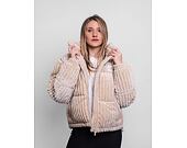 Dámská Bunda Karl Kani OG Fuzzy Corduroy Puffer Jacket off white