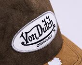 Kšiltovka Von Dutch Boston Trucker Imi Suede Khaki/Black