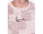 Triko Karl Kani Small Signature Paisley Tee light sand/taupe/white