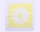 Šátek Urban Classics Bandana White/Yellow
