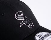Kšiltovka New Era 9FORTY MLB Team Outline Chicago White Sox Black / Rose Pink