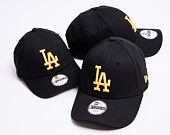 Dětská kšiltovka New Era 9FORTY Kids MLB League Essential Los Angeles Dodgers Black / Honey Yellow