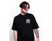 Triko New Era MLB Floral Graphic Flowers Oversized Tee New York Yankees Black / Optic White
