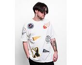 Triko New Era Heritage Patch Oversized Tee Off White / Navy