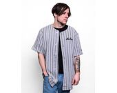 Triko New Era Pinstripe Jersey Heather Gray / Black