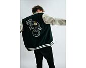 Bunda New Era Heritage Varsity Jacket Oakland Athletics Dark Green / Off White