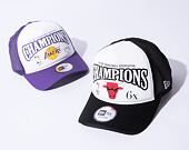 Kšiltovka New Era 9FORTY A-Frame Trucker NBA League Champions Chicago Bulls Black