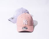 Kšiltovka New Era 9FORTY MLB League Essential New York Yankees Dirty Rose / Optic White