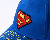 Dětská kšiltovka New Era 9FORTY Kids DC Paint Splatter Superman Bright Royal