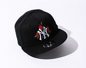 Kšiltovka New Era 9FIFTY MLB Flower New York Yankees Black