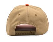 Kšiltovka Brixton Crest C MP Snapback Sand / Burnt Red