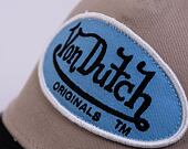 Kšiltovka Von Dutch Trucker Boston Sand/White