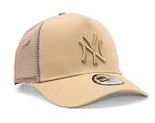 Kšiltovka New Era 9FORTY A-Frame Trucker MLB Tonal Mesh New York Yankees Oat Milk