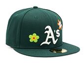 Kšiltovka New Era 59FIFTY MLB Floral Oakland Athletics Dark Green