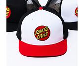 Kšiltovka Santa Cruz Classic Dot Snapback White Black Red