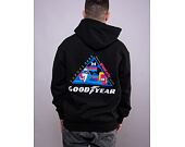 Mikina HUF × GOODYEAR Grand Prix Triple Triangle Hoodie Black