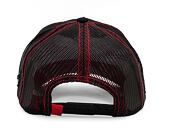 Kšiltovka Capslab Rick and Morty - Wizard Morty Trucker Black / Burgundy