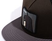 Kšiltovka Capslab Batman - Batman Flat Trucker Black / Grey