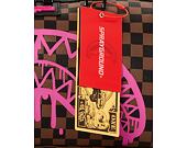 Taška Sprayground Pink Drip Brown Check Mini Duffle