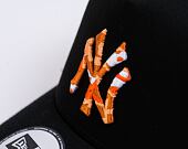 Kšiltovka New Era 9FORTY A-Frame Trucker MLB Seasonal Infill Trucker New York Yankees Black / Orange