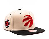 Kšiltovka Mitchell & Ness NBA Sail 2 Tone Snapback Toronto Raptors Off White