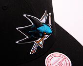 Kšiltovka Mitchell & Ness NHL Team Ground 2.0 Pro Snapback San Jose Sharks Black