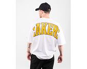 Triko New Era NBA Infill Logo Oversized Tee Los Angeles Lakers White / True Purple