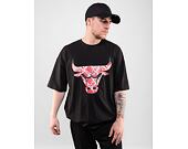 Triko New Era NBA Infill Logo Oversized Tee Chicago Bulls Black / Red