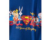 Mikina New Era Superhero × Looney Tunes Line Up Oversized Hoody Royal Blue