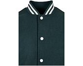 Bunda Urban Classic Oldschool College Jacket Bottlegreen/White