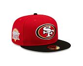 Kšiltovka New Era 59FIFTY NFL Side Patch San Francisco 49ers Scarlet
