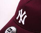 Kšiltovka New Era 9FORTY Trucker MLB League Essential New York Yankees Maroon / White