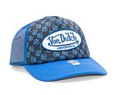 Kšiltovka Von Dutch Trucker Tampa Foam Black Aop/Blue