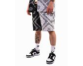 Kraťasy Karl Kani Small Signature Paisley Block Resort Shorts black/white