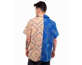 Košile Karl Kani Chest Signature Paisley Block Resort Shirt blue/sand