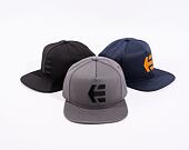Kšiltovka Etnies Icon Snapback Grey / Black