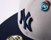 Kšiltovka New Era 59FIFTY MLB World Series Pin New York Yankees Stone / Navy